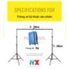 1 copy 10 Giá treo Phông nền, backdrop chữ U kích thước rộng 3m x cao 2m
