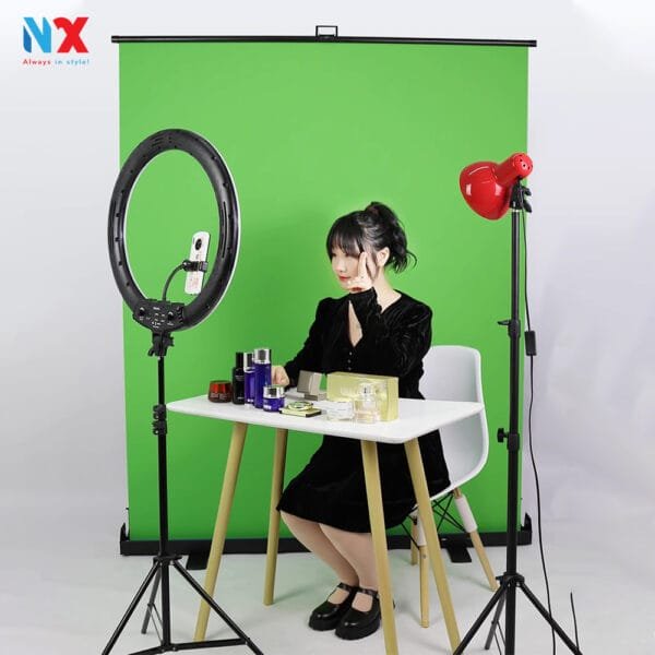 Bộ khung phông xanh tách nền di động kích thước 1.5x2m