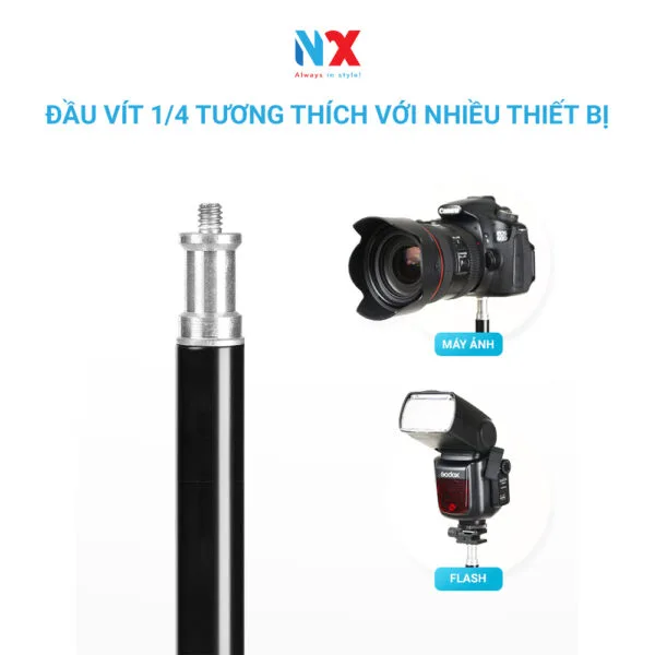 Chân đèn cao 2.1m hợp kim nhôm