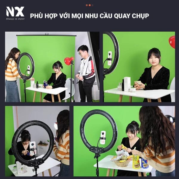 Bộ khung phông xanh tách nền di động kích thước 1.5x2m