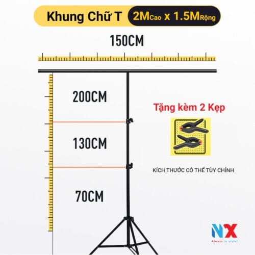 Khung treo phông nền chữ T 11
