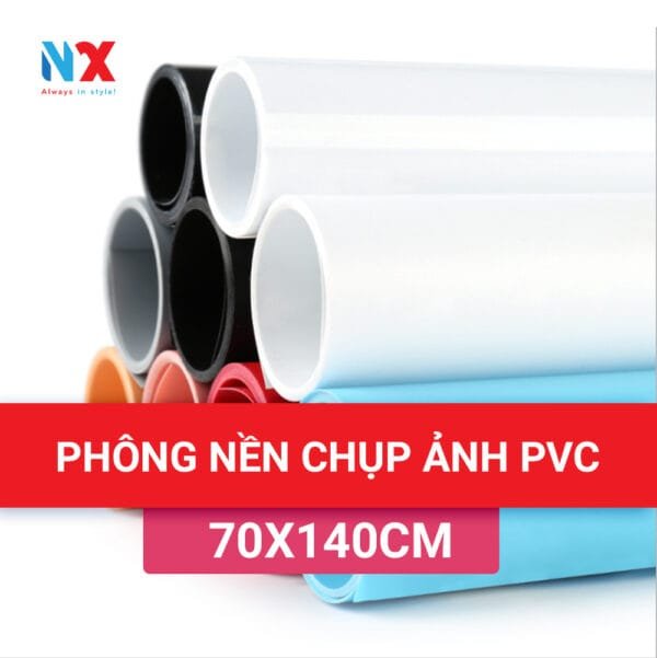Phông nền trơn nhựa PVC 70x140cm