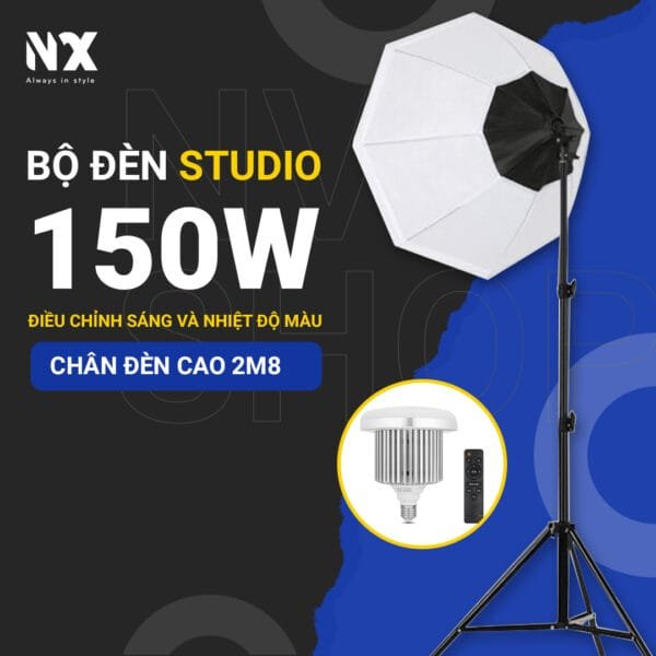 Đèn Studio điều chỉnh ánh sáng 2m8