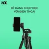 Tripod máy ảnh, điện thoại 3570 chất liệu hợp kim chắc chắn, cao 1m7