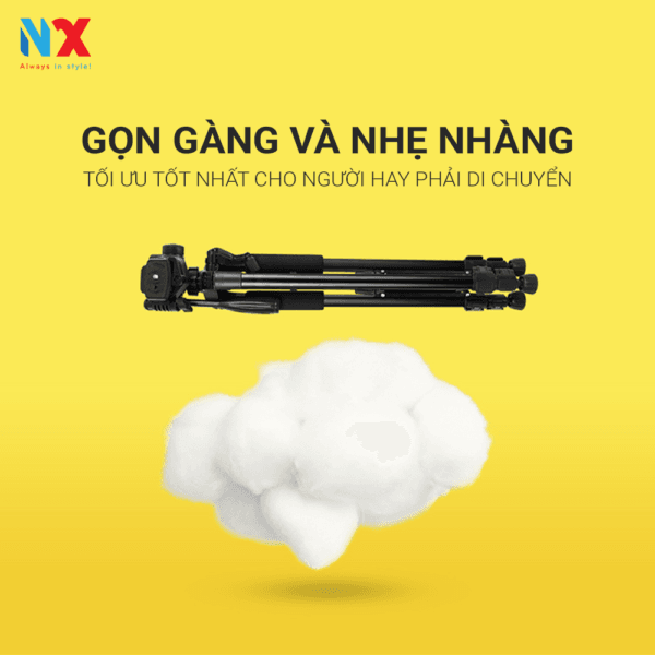 Tripod điện thoại, máy ảnh NvX 3540 chất liệu hợp kim chắc