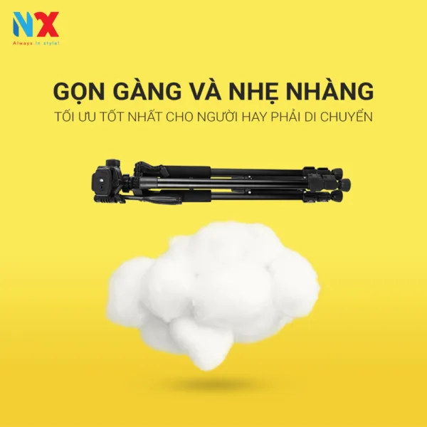 Tripod máy ảnh, điện thoại 3570 chất liệu hợp kim chắc chắn, cao 1m7