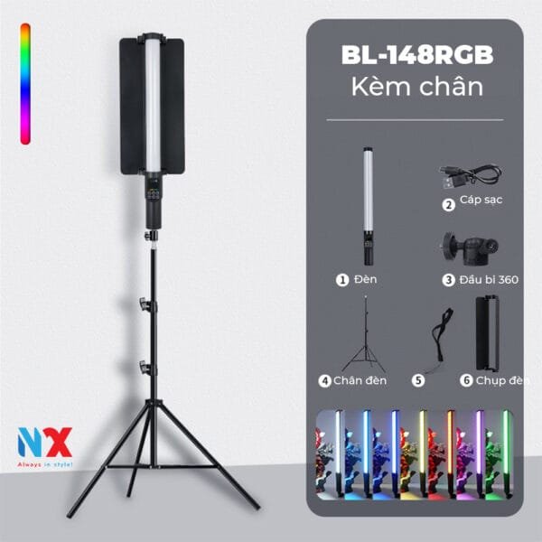 Đèn led Stick cầm tay RGB BL-148