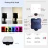 Đèn LED mini cầm tay, đèn gắn máy ảnh VL-84R RGB, đèn nhiều màu sắc, nhiều chế độ sáng