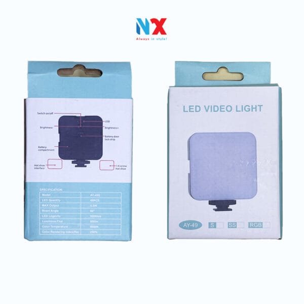Đèn LED mini cầm tay, đèn gắn máy ảnh VL-84R RGB, đèn nhiều màu sắc, nhiều chế độ sáng