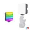 Đèn LED mini cầm tay, đèn gắn máy ảnh VL-84R RGB, đèn nhiều màu sắc, nhiều chế độ sáng