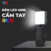 Đèn LED mini cầm tay, đèn gắn máy ảnh VL-84R RGB, đèn nhiều màu sắc, nhiều chế độ sáng