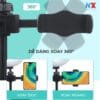 Giá đỡ điện thoại đôi, kèm đèn livestrem tròn 16cm 3 chế độ màu
