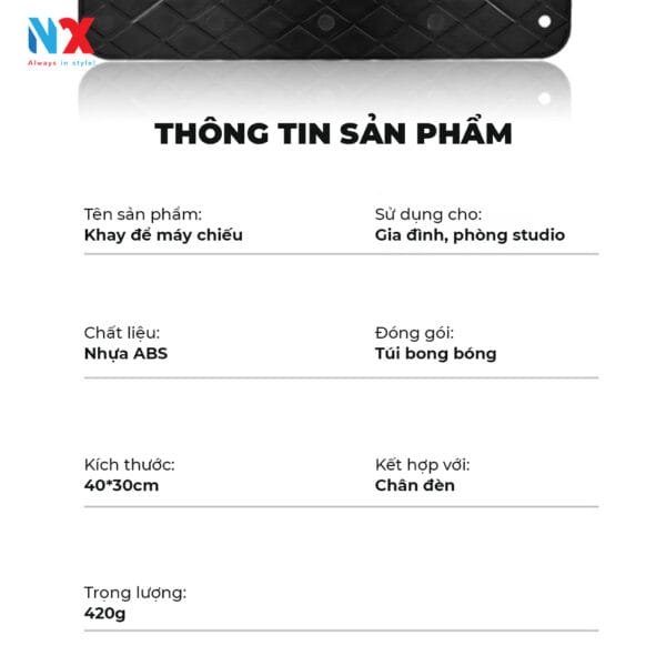 Khay để máy chiếu, bàn đựng phụ kiện studio