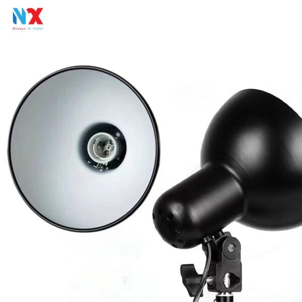 Chóa gắn bóng đèn studio ren e27 có thể gắn được hầu hết bóng đèn