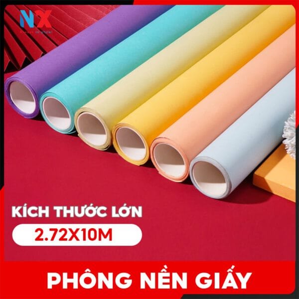 Phông nền giấy Studio chụp ảnh toàn thân kích thước lớn 2,72x10M