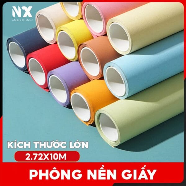 Phông nền giấy Studio chụp ảnh toàn thân kích thước lớn 2,72x10M