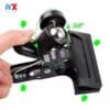 Kẹp kim loại đầu bi xoay 360 độ, kẹp được phông nền, đèn live, điện thoại, khung treo