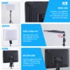 Đèn led 10 inch chụp ảnh, livestream USB, 3 chế độ màu, điều chỉnh cường độ sáng PL-26
