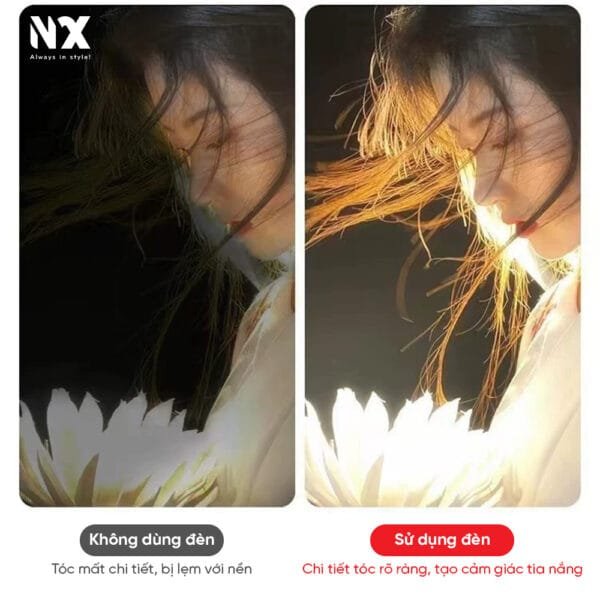 FSD 168 Đèn Spotlight FSD-168 ánh sáng hội tụ, chiếu sáng chụp ảnh, quay phim với nhiều chế độ ánh sáng