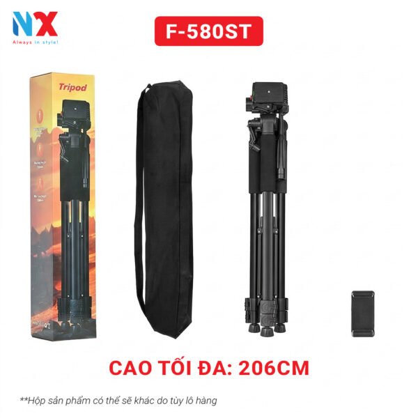 Tripod F-580ST Cao 2m dùng cho máy ảnh chuyên nghiệp