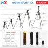 Tripod F-580ST Cao 2m dùng cho máy ảnh chuyên nghiệp