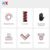 4 Kẹp nhựa kích thước nhỏ xinh 3 inch