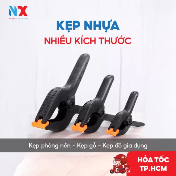 5 Kẹp nhựa kích thước trung bình 4 inch