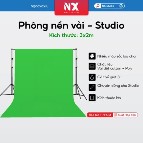 Phông Nền Vải 3x2m Phông Nền Vải Mềm Mịn kích thước lớn 3x2m